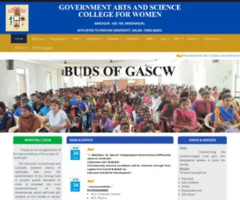Gascwbgr.org(Govt Arts and Science College for Women My title) Screenshot