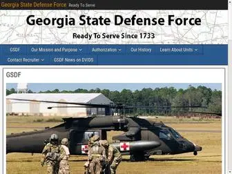 Gasdf.com(The Georgia State Defense Force) Screenshot