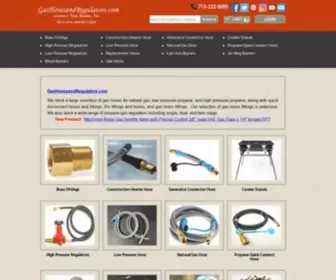 Gashosesandregulators.com(Brass Fittings) Screenshot