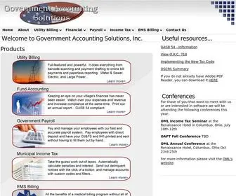 Gasiohio.com(Government Accounting Solutions) Screenshot