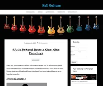 Gaskellguitars.com(Kell Guitars) Screenshot