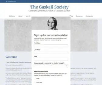 Gaskellsociety.co.uk(The Gaskell Society) Screenshot