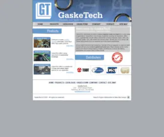 Gasketech.com(Custom Gaskets and Seals Distributor) Screenshot