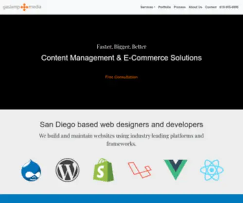 Gaslamp.media(San Diego Website Design & Development Company) Screenshot