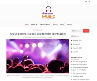 Gasmenmusic.com(Gasmen Music) Screenshot