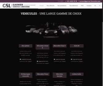 Gasnier-Limousine.com(Location avec chauffeur) Screenshot