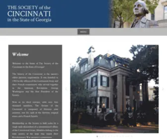 Gasocietyofthecincinnati.org(The Society of the Cincinnati in the State of Georgia) Screenshot