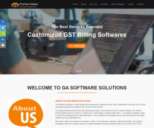 Gasoftwaresolutions.in(GA Software Solutions) Screenshot