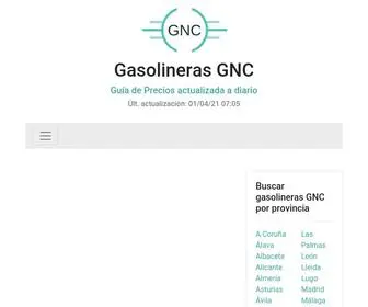 Gasolinerasgnc.com(Guía de Gasolineras GNC en España) Screenshot