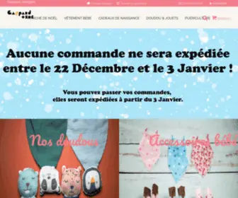 Gaspardetzoe.fr(Cadeau de naissance original) Screenshot