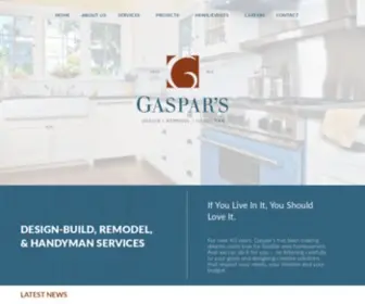Gaspars.com(Seattle Remodeling) Screenshot