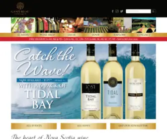 Gaspereauwine.ca(The heart of Nova Scotia wine) Screenshot