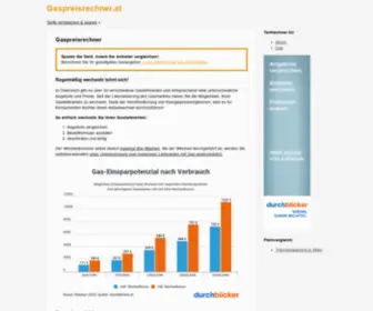 Gaspreisrechner.at(Gasrechner und Vergleich von Gaspreise in Österreich von unterschiedlichen Lieferanten (Stand) Screenshot