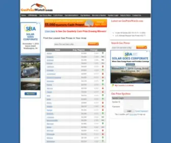 Gaspricewatch.com(Find the Lowest Gas Prices in Your Area) Screenshot