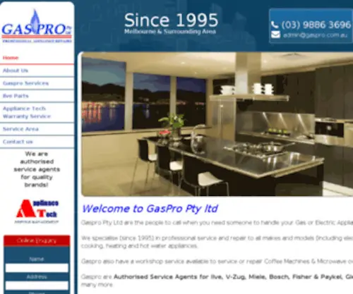 Gaspro.com.au(Gaspro) Screenshot