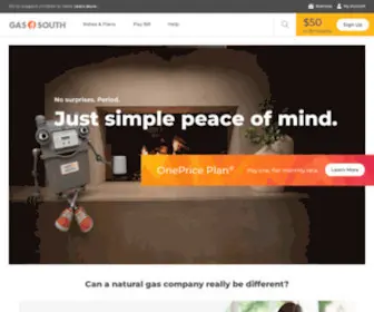 Gassouth.com(Georgia's Natural Gas Company) Screenshot