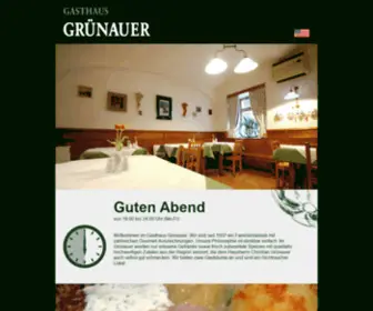 Gasthaus-Gruenauer.com(GRÜNAUER) Screenshot