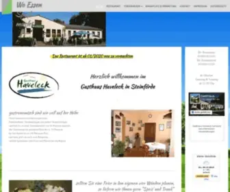 Gasthaus-Haveleck.de(Gasthaus Haveleck Steinförde) Screenshot