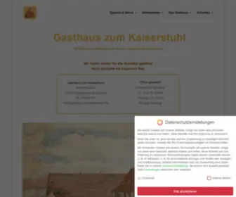 Gasthaus-Zum-Kaiserstuhl.de(Gasthaus zum Kaiserstuhl) Screenshot