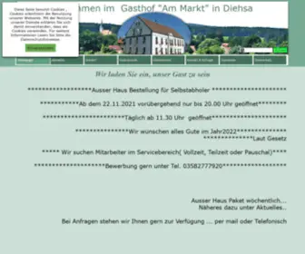 Gasthof-AM-Markt.de(Der Gasthof am Markt in Diehsa Landkreis Görlitz) Screenshot