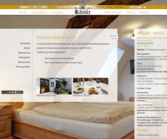 Gasthof-Roessle.com(Hotel Gasthof Rössle in Senden) Screenshot