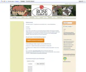 Gasthof-Zur-Rose.de(Gasthof zur Rose in Weinheim Oberflockenbach) Screenshot