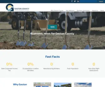 Gaston.org(Gaston County Economic Development) Screenshot