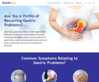 Gastricell.com(Get to the root of recurrent gastric problems once and for all. GASTRICELL) Screenshot