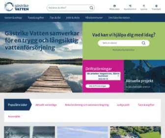 Gastrikevatten.se(Gästrike Vatten) Screenshot