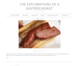 Gastrochemist.com(Because science can be delicious) Screenshot