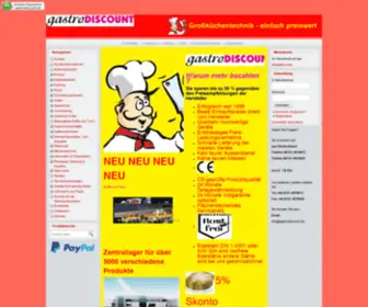 Gastrodiscount.de(Großküchentechnik) Screenshot