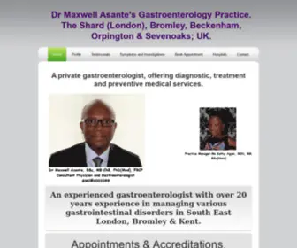 Gastroenterologist.eu.com(Dr Maxwell Asante) Screenshot