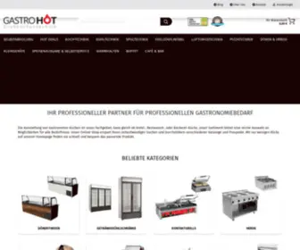 Gastrohot.de(Großküchentechnik Online Shop) Screenshot