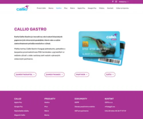 Gastrokarta.sk(Callio) Screenshot