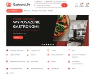 Gastronet24.pl(Profesjonalne urządzenia i sprzęty gastronomiczne w sklepie GastroNet24 Wyposażenie gastronomii) Screenshot