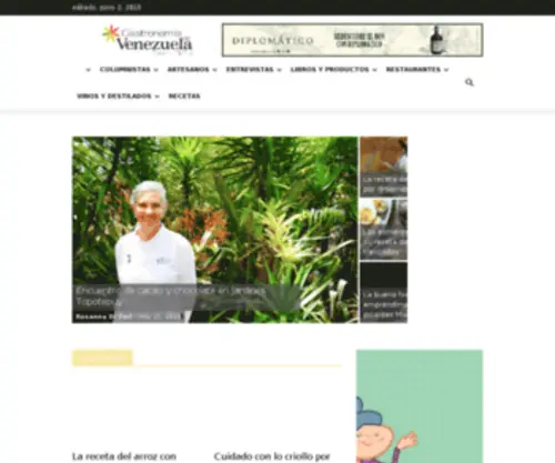 Gastronomiaenvenezuela.com.ve(Gastronomía en Venezuela) Screenshot
