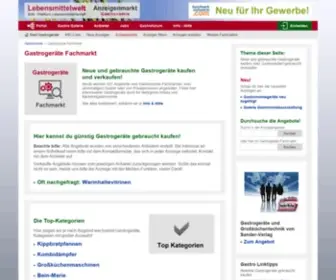 Gastronomie-Anzeiger.de(Gastrogeräte) Screenshot