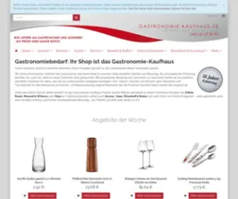 Gastronomie-Kaufhaus.de(Gastronomie Shop für Gaststättenbedarf) Screenshot