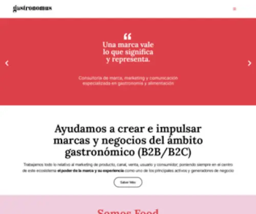 Gastronomus.net(Especialistas en marketing gastronómico Diseñamos e impulsamos negocios del ámbito gastronómico) Screenshot