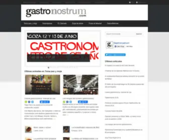 Gastronostrum.com(Revista de gastronomía para foodlovers) Screenshot