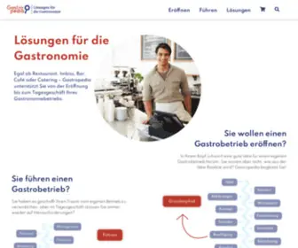 Gastropedia.ch(Lösungen für die Gastronomie) Screenshot