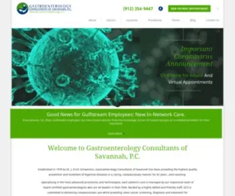 Gastrosav.com(Gastroenterology Consultants of Savannah) Screenshot