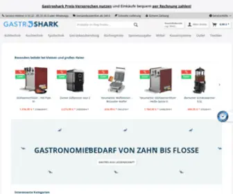 Gastroshark.de(Gastronomiebedarf & Großküchentechnik vom Profi) Screenshot