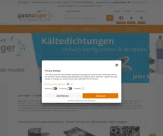 Gastrotiger.de(Gastro Ersatzteile und passendes Zubehör vom Fachhandel) Screenshot