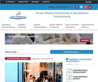 Gastrowiedza.pl(Portal gastronomiczny) Screenshot