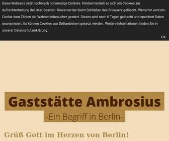 Gaststaette-Ambrosius.de(Ein Begriff in Berlin) Screenshot