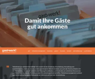 Gastwerkevent.de(Gästemanagement) Screenshot