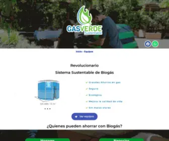 Gasverde.com.mx(Gas Verde Sustentable) Screenshot