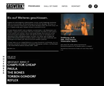 Gaswerk.ch(Offizielle Website des Gaswerk) Screenshot