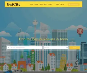 Gatcity.com(Restaurants, dentists, bars, beauty salons, doctors) Screenshot
